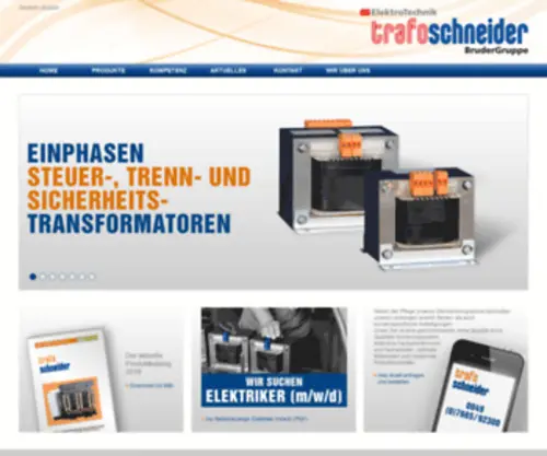 Trafo-SChneider.de(Trafo SChneider) Screenshot