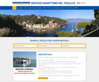 Traghettiportofino.it(Consorzio Servizio Marittimo del Tigullio) Screenshot