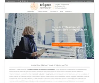 Tragoraformacion.com(Cursos de traducción e interpretación) Screenshot