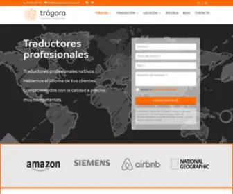 Tragoratraducciones.com(Servicios profesionales de traducción) Screenshot