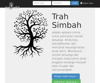 Trahsimbah.com(Daftar Silsilah Keluarga Besar terlengkap di Indonesia) Screenshot