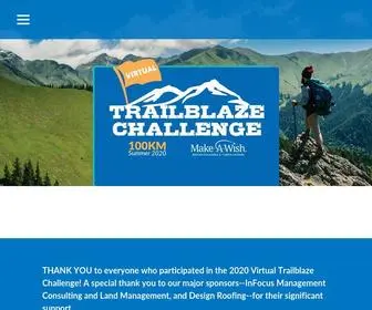 Trailblazechallenge.ca(Trailblaze Challenge) Screenshot