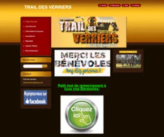 Traildesverriers.com(Trail des verriers) Screenshot