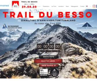 Traildubesso.com(Trail du Besso) Screenshot