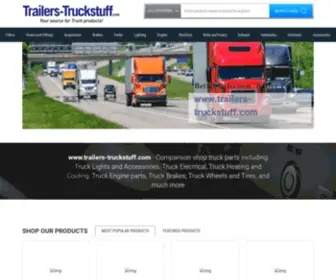 Trailers-Truckstuff.com(Comparison shop truck parts including Truck Lights and Accessories) Screenshot