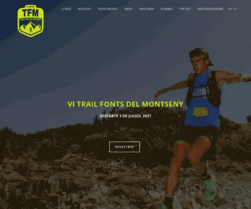 Trailfontsdelmontseny.com(Trail Fonts del Montseny) Screenshot