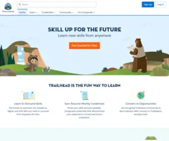 Trailhead.com(The fun way to learn) Screenshot