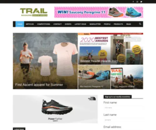 Trailmag.co.za(South African trail running events) Screenshot