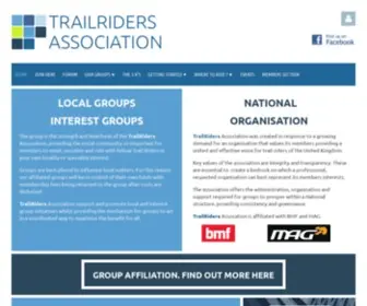 Trailriders.org(Trailriders association) Screenshot