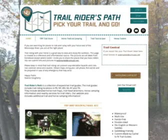 Trailriderspath.com(Horse Trails) Screenshot