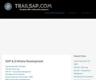 Trailsap.com(Learn SAP & 4Hana Development one trail at a time) Screenshot