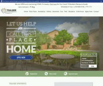 Trailsideapts.com(Apartments in San Antonio) Screenshot