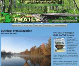 Trailsmichigan.org(Michigan Trails) Screenshot