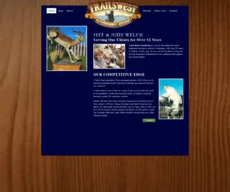 Trailswesttaxidermy.com(Trails West Taxidermy) Screenshot