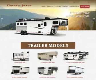 Trailswesttrailers.com(Trails West Trailers) Screenshot