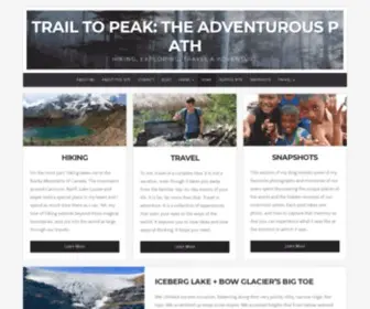 Trailtopeaktheadventurouspath.com(Hiking, Exploring, Travel & Adventure) Screenshot