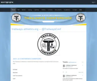 Trailways-Athletics.org(Trailways Conference) Screenshot