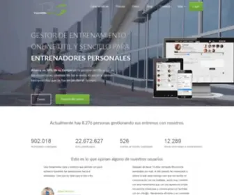 Train2GO.com(Gestor de entrenamiento online útil y sencillo) Screenshot