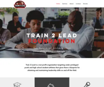 Train2Leadfoundation.com(Train 2 Lead) Screenshot