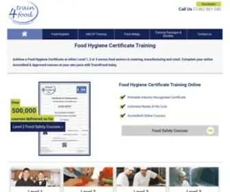 Train4Food.co.uk(Food Hygiene Training) Screenshot