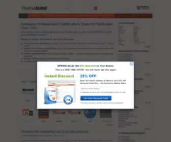 Train4Sure.com(Pass IT Certification Exams Easy Way) Screenshot