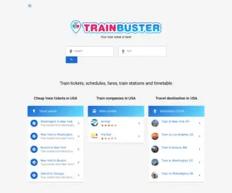 Trainbuster.com(Train tickets) Screenshot