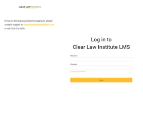 Traincli.com(Clear Law Institute LMS) Screenshot