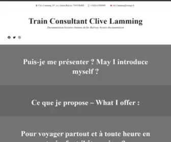 Trainconsultant.com(Train Consultant Clive Lamming) Screenshot