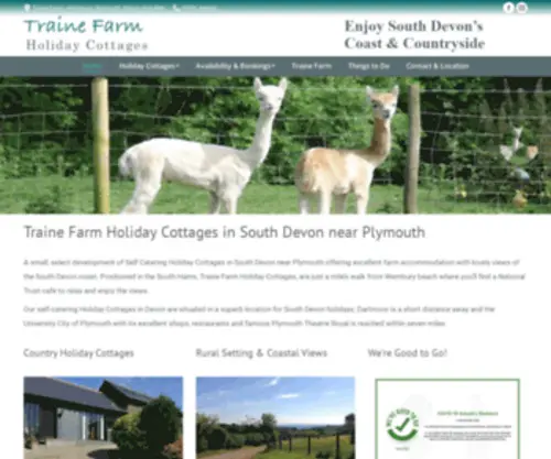 Traine-Holiday-Cottages.co.uk(Plymouth) Screenshot