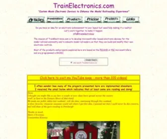 Trainelectronics.com(Custom Made Electronic Devices to Enhance the Model Railroading Experience) Screenshot