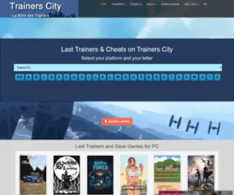 Trainerscity.com(Cheat Codes and trainers for PC Games) Screenshot