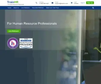 Trainhr.com(HR Training Courses) Screenshot