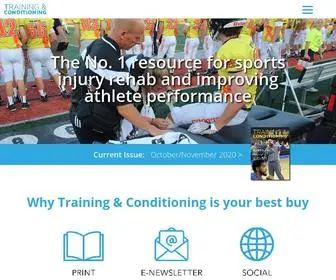 Training-Conditioning.media(The leading trade publication for athletic trainers) Screenshot