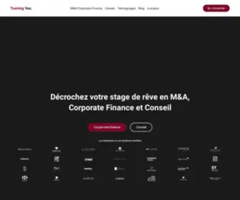 Training-You.fr(Décrochez votre stage de rêve en M&A) Screenshot