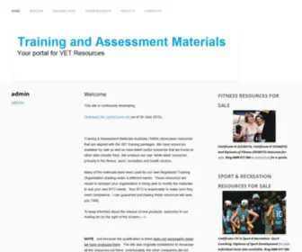 Trainingandassessmentmaterials.com.au(VET Training Resources) Screenshot