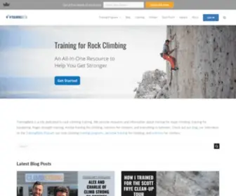 Trainingbeta.com(Rock Climbing Training Blog) Screenshot