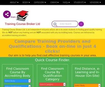 Trainingcoursebroker.com(Training Course Broker Ltd) Screenshot