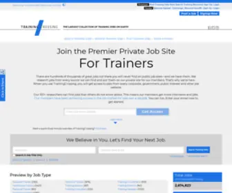 Trainingcrossing.com(Training Jobs) Screenshot