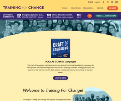 Trainingforchange.org(Trainingforchange) Screenshot