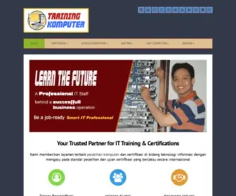 Trainingkomputer.co.id(PT NetSolution adalah provider training komputer dan sertifikasi IT. Kontak kami) Screenshot