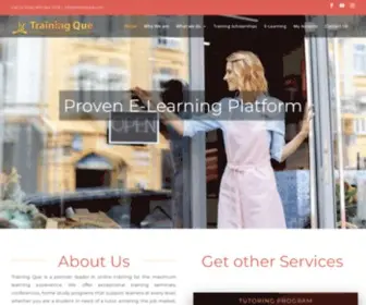 Trainingque.com(Home) Screenshot