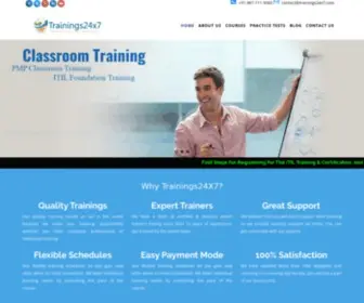 Trainings24X7.com(We provides Classroom training) Screenshot