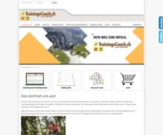Trainingscoach.ch(Startseite) Screenshot