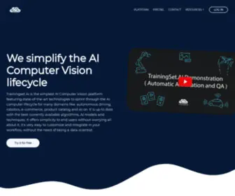 Trainingset.ai(We Simplify and Democratize the entire AI Computer Vision lifecycle) Screenshot