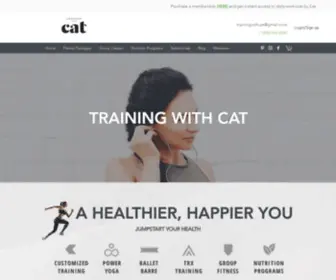 Trainingwithcat.com(In-Home Personal Trainer, Holistic Health Coach) Screenshot