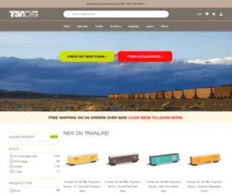Trainlife.com(Online Model Train Hobby Store) Screenshot