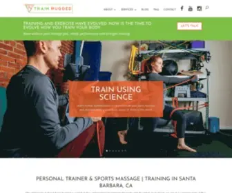 Trainrugged.com(Personal Trainer & Sports Massage) Screenshot