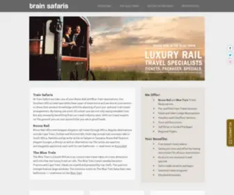 Trainsafaris.com(Rovos Rail and Blue Train) Screenshot