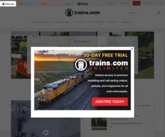 Trains.com(Trains) Screenshot