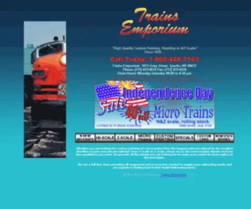 Trainsemporium.com(Trainsemporium) Screenshot